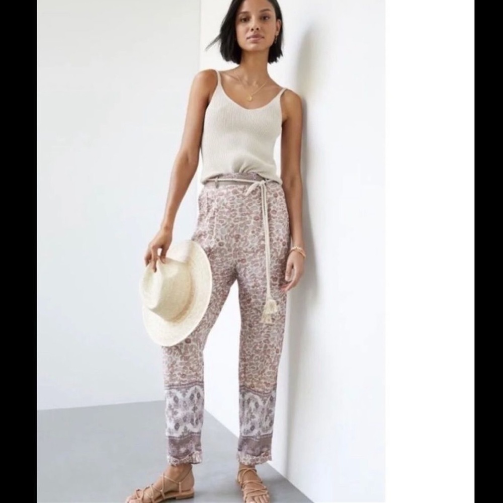 NWT Anthropologie Ollari Tasseled
Tapered Pants - Picture 1 of 7